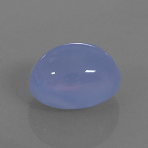 11.03 ct Blue Chalcedony Stone, Natural Chalcedony in Oval Cabochon Shape for Sale