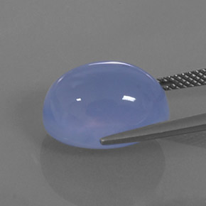 Chalcedony Gemstone in 14.8 x 10.8 mm Size for Sale, Chalcedony Stone in Lavender Blue Color