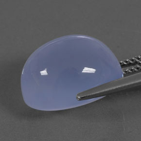 Chalcedony Gemstone in 14 x 10 mm (calibrated) Size for Sale, Chalcedony Stone in Lavender Blue Color
