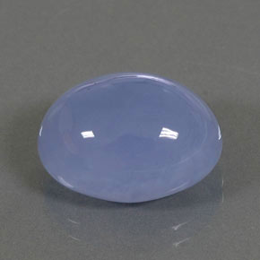 10.84 ct Blue Chalcedony Stone, Natural Chalcedony in Oval Cabochon Shape for Sale