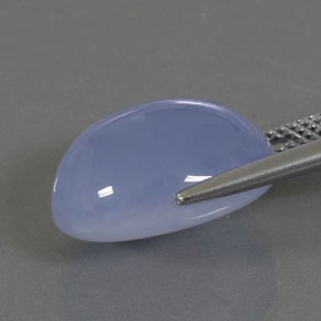 Chalcedony Gemstone in 16 x 12 mm (calibrated) Size for Sale, Chalcedony Stone in Lavender Blue Color
