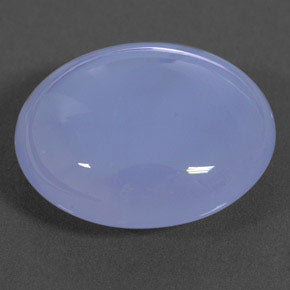 12.46 ct Blue Chalcedony Stone, Natural Chalcedony in Oval Cabochon Shape for Sale