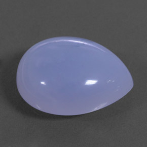 16.25 ct Blue Chalcedony Stone, Natural Chalcedony in Pear Cabochon Shape for Sale