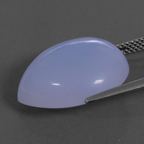 Chalcedony Gemstone in 18.9 x 15.8 mm Size for Sale, Chalcedony Stone in Lavender Blue Color