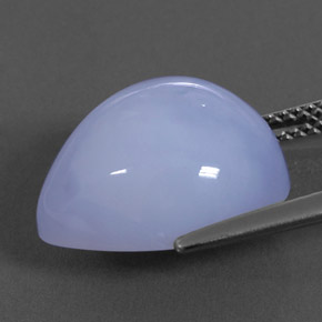 Chalcedony Gemstone in 15.1 x 12.8 mm Size for Sale, Chalcedony Stone in Lavender Blue Color