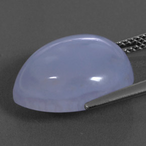 Chalcedony Gemstone in 15.8 x 13.1 mm Size for Sale, Chalcedony Stone in Lavender Blue Color