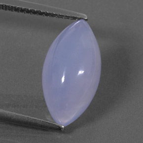3.55 ct Blue Chalcedony Gemstone, Chalcedony Gem in Marquise Cabochon Shape for Sale.