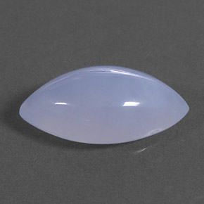 2.97 ct Blue Chalcedony Stone, Natural Chalcedony in Marquise Cabochon Shape for Sale