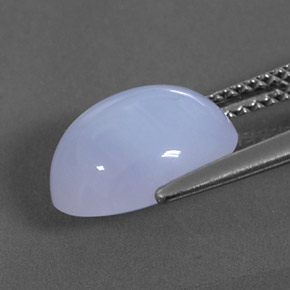 Chalcedony Gemstone in 11 x 9 mm (calibrated) Size for Sale, Chalcedony Stone in Lavender Blue Color