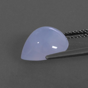 Chalcedony Gemstone in 12 x 10.1 mm Size for Sale, Chalcedony Stone in Lavender Blue Color