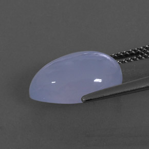 Chalcedony Gemstone in 13.5 x 9.4 mm Size for Sale, Chalcedony Stone in Lavender Blue Color