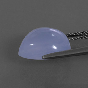 Chalcedony Gemstone in 13.1 x 10.9 mm Size for Sale, Chalcedony Stone in Lavender Blue Color