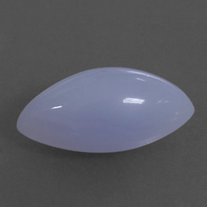 3.15 ct Blue Chalcedony Stone, Natural Chalcedony in Marquise Cabochon Shape for Sale