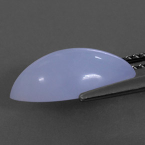 Chalcedony Gemstone in 14.1 x 7.3 mm Size for Sale, Chalcedony Stone in Lavender Blue Color