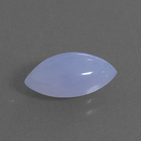 2.04 ct Blue Chalcedony Stone, Natural Chalcedony in Marquise Cabochon Shape for Sale