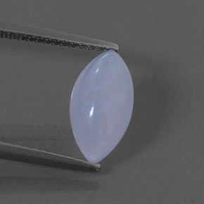 1.90 ct Blue Chalcedony Gemstone, Chalcedony Gem in Marquise Cabochon Shape for Sale.
