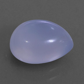 2.75 ct Blue Chalcedony Stone, Natural Chalcedony in Pear Cabochon Shape for Sale