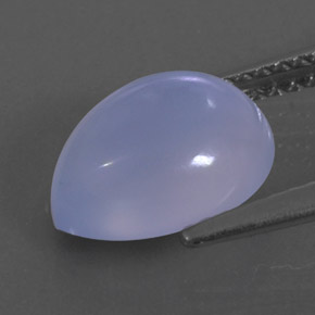 Chalcedony Gemstone in 10.2 x 8.1 mm Size for Sale, Chalcedony Stone in Lavender Blue Color