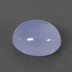 2.27 ct Blue Chalcedony Stone, Natural Chalcedony in Oval Cabochon Shape for Sale
