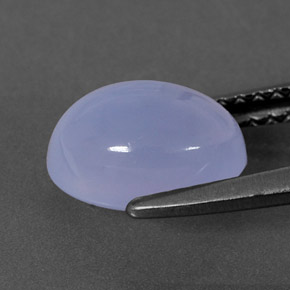 Chalcedony Gemstone in 9 x 7 mm (calibrated) Size for Sale, Chalcedony Stone in Lavender Blue Color