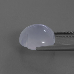 Chalcedony Gemstone in 11.2 x 10.9 mm Size for Sale, Chalcedony Stone in Lavender Blue Color