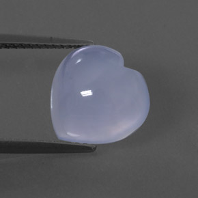 4.2ct Heart Cabochon Lavender Blue Chalcedony for sale thumb image of 4.2ct Heart Cabochon Lavender Blue Chalcedony (ID: 324261)