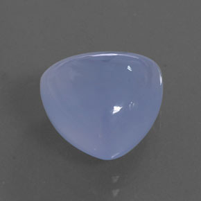 9.54 ct Blue Chalcedony Stone, Natural Chalcedony in Trillion Cabochon Shape for Sale