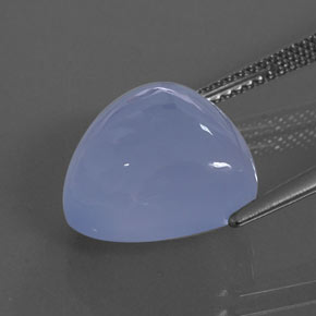 Chalcedony Gemstone in 13 x 13 mm (calibrated) Size for Sale, Chalcedony Stone in Lavender Blue Color
