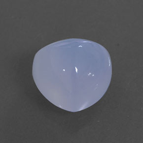 3.86 ct Blue Chalcedony Stone, Natural Chalcedony in Trillion Cabochon Shape for Sale
