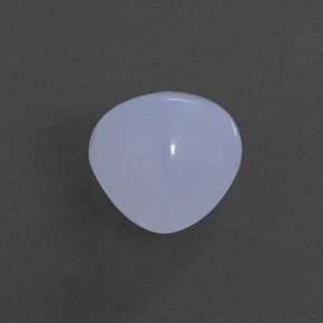 2.15 ct Blue Chalcedony Stone, Natural Chalcedony in Trillion Cabochon Shape for Sale