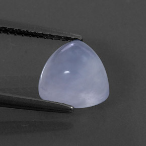 1.74 ct Blue Chalcedony Gemstone, Chalcedony Gem in Trillion Cabochon Shape for Sale.