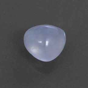 1.74 ct Blue Chalcedony Stone, Natural Chalcedony in Trillion Cabochon Shape for Sale