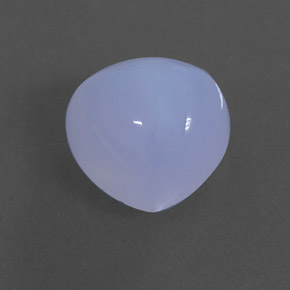 3.32 ct Blue Chalcedony Stone, Natural Chalcedony in Trillion Cabochon Shape for Sale