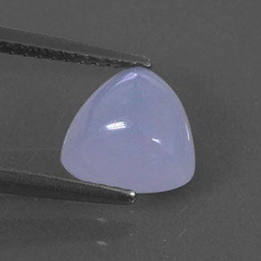 1.69 ct Blue Chalcedony Gemstone, Chalcedony Gem in Trillion Cabochon Shape for Sale.