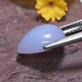 Chalcedony Gemstone in 11.5 x 9.7 mm Size for Sale, Chalcedony Stone in Lavender Blue Color