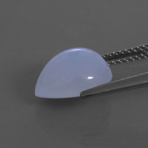 Chalcedony Gemstone in 10.8 x 9 mm Size for Sale, Chalcedony Stone in Lavender Blue Color