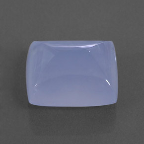 8.83 ct Blue Chalcedony Stone, Natural Chalcedony in Baguette Cabochon Shape for Sale