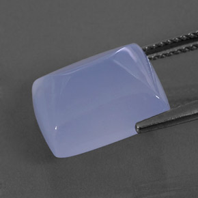 Chalcedony Gemstone in 13.4 x 11.1 mm Size for Sale, Chalcedony Stone in Lavender Blue Color