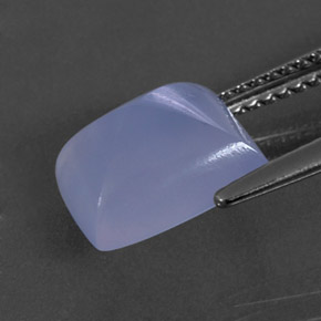 Chalcedony Gemstone in 9.8 x 8.1 mm Size for Sale, Chalcedony Stone in Lavender Blue Color