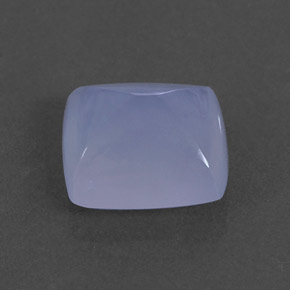 2.93 ct Blue Chalcedony Stone, Natural Chalcedony in Baguette Cabochon Shape for Sale