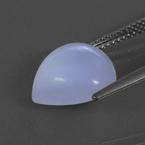 Chalcedony Gemstone in 12.3 x 12.1 mm Size for Sale, Chalcedony Stone in Medium-Light Violet Color