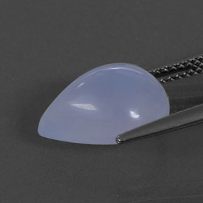 Chalcedony Gemstone in 13.6 x 10.3 mm Size for Sale, Chalcedony Stone in Lavender Blue Color