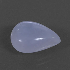 4.72 ct Blue Chalcedony Stone, Natural Chalcedony in Pear Cabochon Shape for Sale