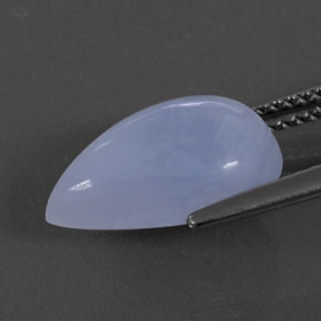 Chalcedony Gemstone in 14 x 9 mm (calibrated) Size for Sale, Chalcedony Stone in Lavender Blue Color