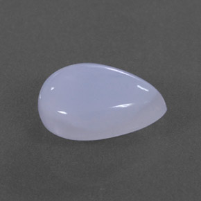 1.94 ct Blue Chalcedony Stone, Natural Chalcedony in Pear Cabochon Shape for Sale