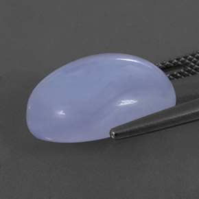 Chalcedony Gemstone in 16 x 12 mm (calibrated) Size for Sale, Chalcedony Stone in Lavender Blue Color