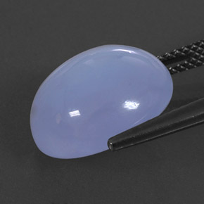 Chalcedony Gemstone in 14 x 12 mm (calibrated) Size for Sale, Chalcedony Stone in Lavender Blue Color
