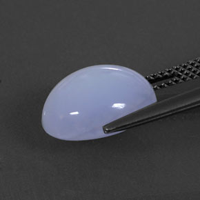 Chalcedony Gemstone in 12 x 10 mm (calibrated) Size for Sale, Chalcedony Stone in Lavender Blue Color