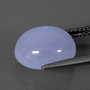 Chalcedony Gemstone in 12 x 10 mm (calibrated) Size for Sale, Chalcedony Stone in Lavender Blue Color