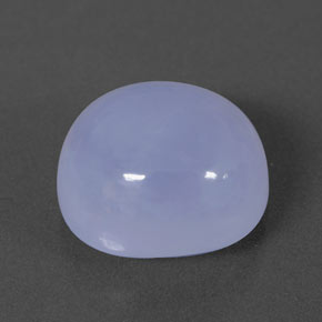5.69 ct Blue Chalcedony Stone, Natural Chalcedony in Oval Cabochon Shape for Sale